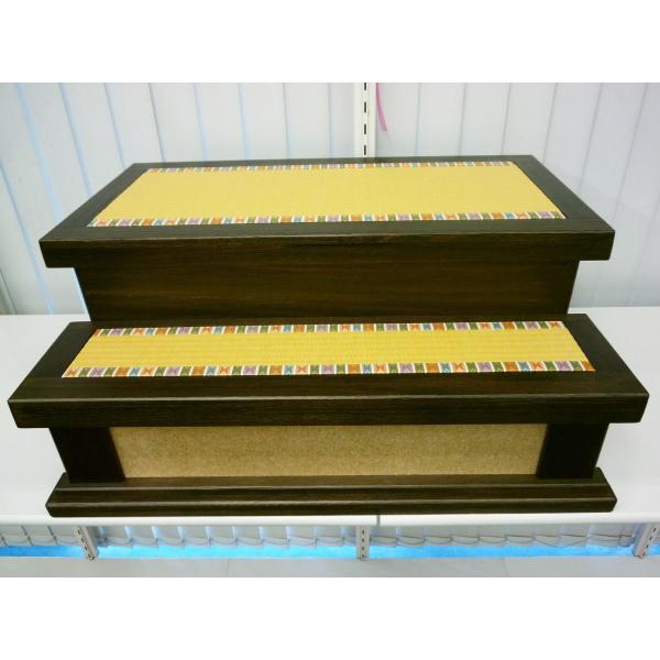 ひなまつり☆飾り台単品☆８０ｃｍ２段 組み立て式 焼桐 畳付飾台(横幅８０ｘ奥行６０ｘ高さ３４cm)...