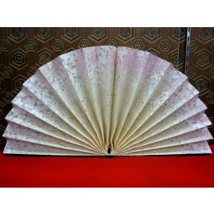 ひな人形用☆六曲屏風単品☆18号新箔押し二重ヘリ付(高さ54cm/両袖幅