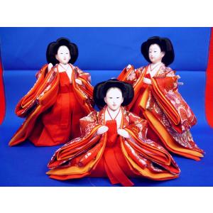 ひな人形3人官女単品☆豆〜極小サイズ☆q3c111 113 柏木(小道具