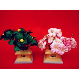 雛まつり☆御花単品☆桜橘醍醐自然木45号(高さ30cm)☆京都御所に