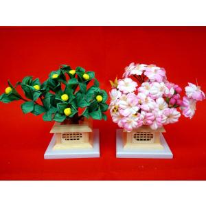 雛まつり☆御花単品☆桜橘醍醐自然木45号(高さ30cm)☆京都御所に