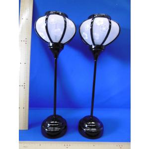 雛人形 お雛様 雪洞 ぼんぼり 単品 コード付 33cm 新菊灯33号 茶