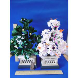 雛まつり☆御花単品☆桜橘明日香自然木40号(高さ33cm)☆京都御所