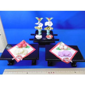 雛まつり☆木製お道具☆三宝菱台高杯唐草柄35号(横幅85〜110cm