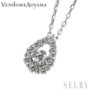 ヴァンドーム青山 Pt ダイヤモンド ペンダントネックレス SELBY