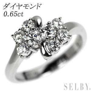 Pt サファイア ダイヤモンド ペンダントネックレス 0.58ct D0.75ct 新  