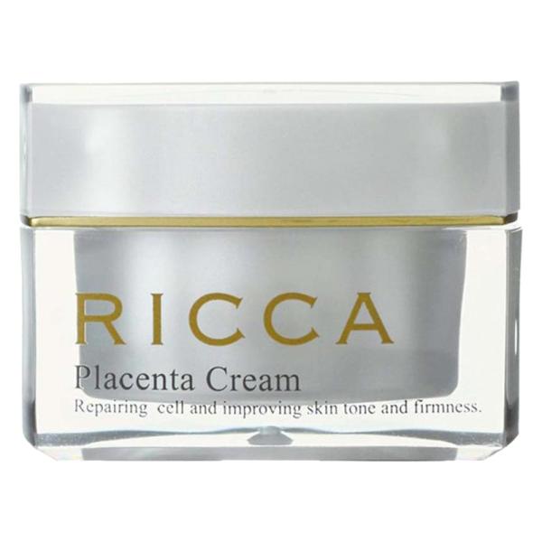 プラセンタ クリーム さっぱりタイプ 30g 美容クリーム RICCA スキンケア 基礎化粧品 日本...