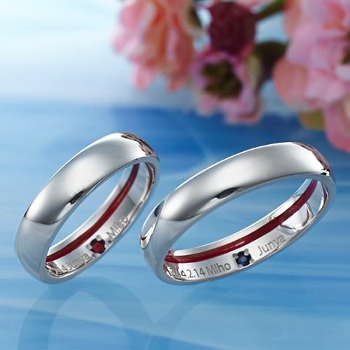 ペアリング セット カップル シルバー 刻印 誕生石 人気 ブランド LOVE of DESTINY...