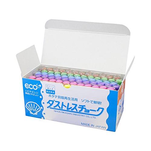 日本理化学 ダストレスチョーク 6色 DCC-72-6C 72本