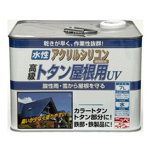 ニッペ ペンキ 塗料 水性トタン屋根用UV 7L 青 水性 つやあり 屋外 日本製 49761241...