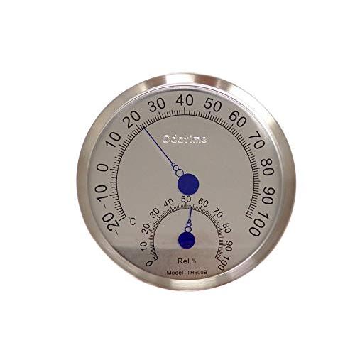 222 PPLS ステンレス製アナログ温湿度計 -20100℃ 0100%RH 校正可 【針】ブルー