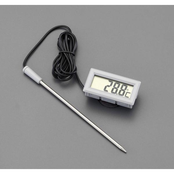 エスコ 53x28mmデジタル温度計 EA728AK-1