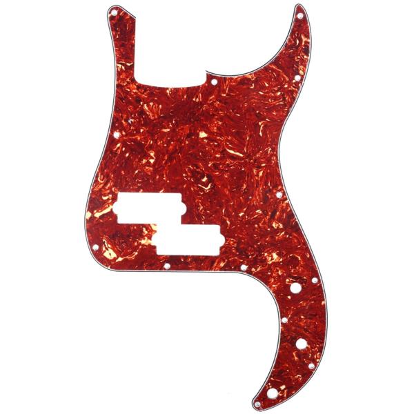 Musiclily 13穴 PBプレシジョンベース用ピックガード4P茶べっ甲