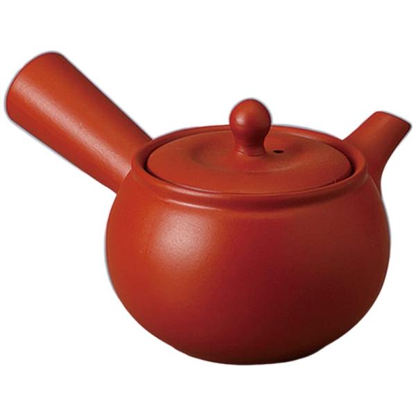 エールネット(Ale-net) 朱泥タマゴ無地 急須(平アミ) 茶器 急須 業務用 きゅうす ホテル...
