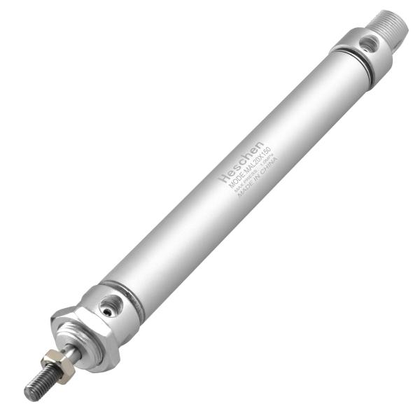 Heschen 空気圧スリムエアシリンダー、MAL 20-150、PT1/8インチポート、20mmボ...