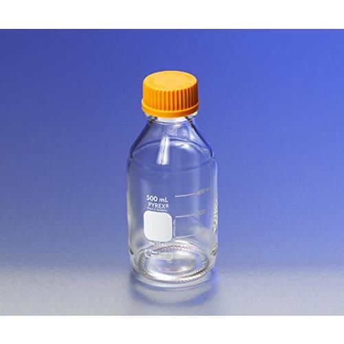 コーニング・PYREXメディウム瓶(PYREX(R)オレンジキャップ付き) 透明 250mL /1-...