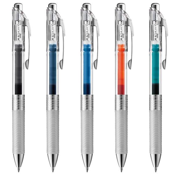 ぺんてる ボールペン ゲルインキ エナージェル インフリー 0.7mm クリア軸 BL77TL5AM...