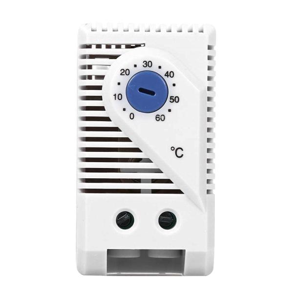 サーモスタットスイッチ 機械式 0?60℃ サーモスタットスイッチ プラスチック 電子 調節可能 電...