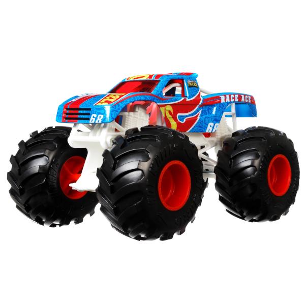 ホットウィール(Hot Wheels) モンスタートラック ビッグサイズ レース・エース ミニカー ...