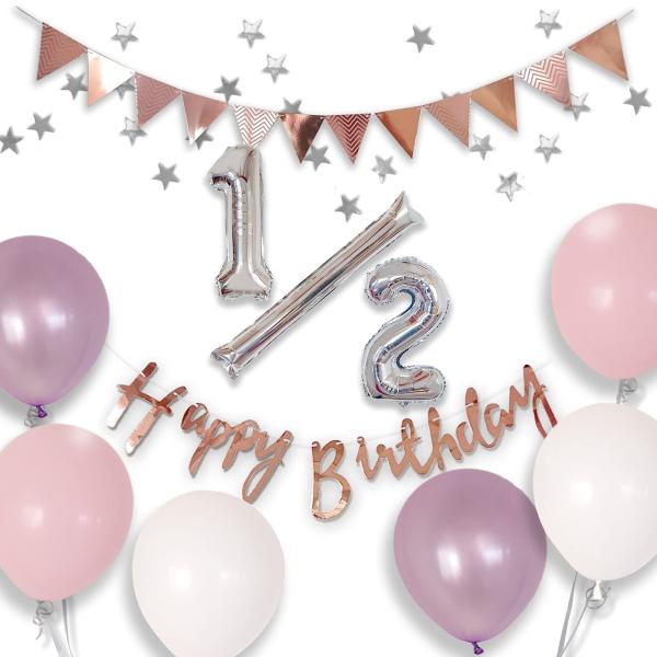ハッピーバルーンマルシェ ハーフバースデー バルーン 飾り付けキット half birthday 誕...