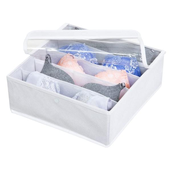 アストロ 収納ケース ホワイト ワイド 5マス 小物 下着 引き出し 仕切り 収納ボックス 不織布 ...
