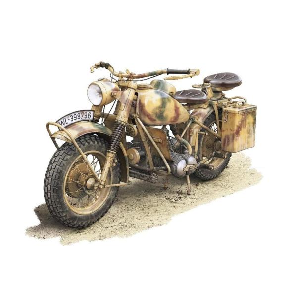 フリーダム・モデルキット 1/16 ドイツ R75 オートバイ プラモデル FRE16006