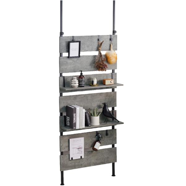 萩原 突っ張り ラック つっぱり 棚 壁面収納 ウォールラック 【DIY・穴あけ・工事が不要】簡単取...