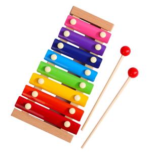 8音 カラフル グロッケンシュピール 子供用木...の詳細画像2