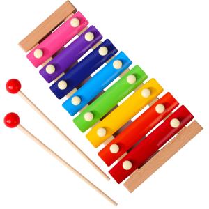 8音 カラフル グロッケンシュピール 子供用木...の詳細画像4