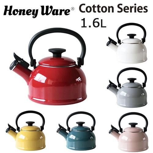 富士ホーロー 笛吹きケトル 1.6L ih ケトル コットン ホーロー IH 直火 やかん ポット ...