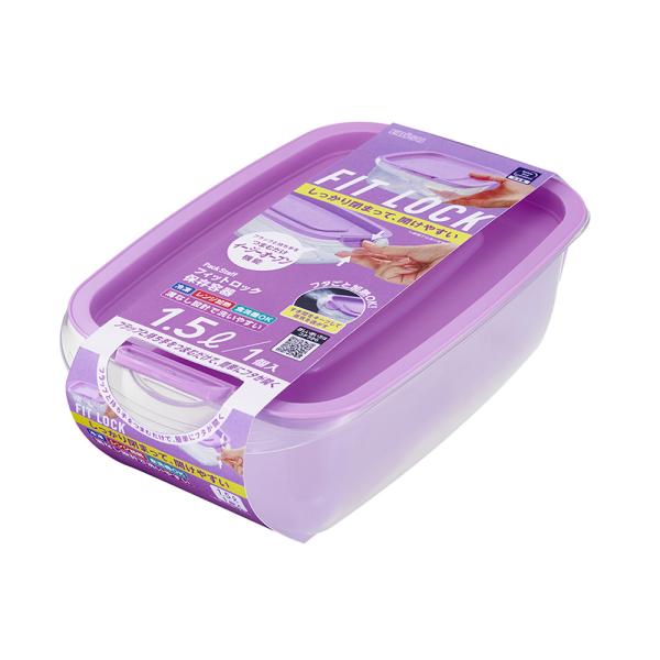 エビス パックスタッフ フィットロック 1.5L 1コ入 PFL-3110 保存容器 プラスチック ...