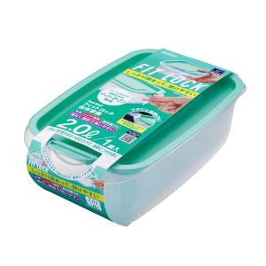 エビス パックスタッフ フィットロック 2.0L 1コ入 PFL-3120 保存容器 プラスチック 開けやすい 冷凍 電子レンジ｜select-coco10