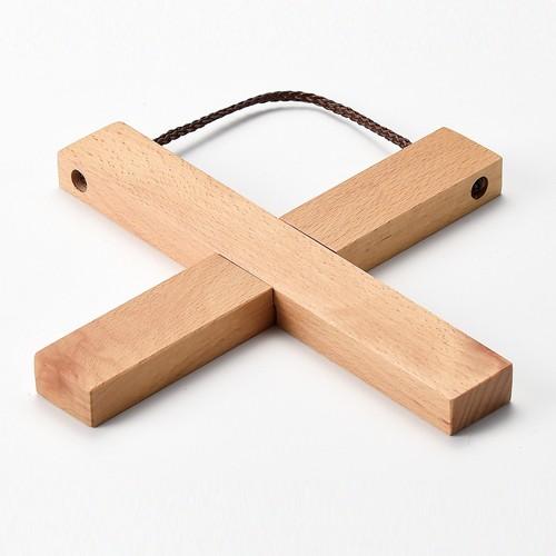 鍋敷き クロス鍋敷き 大 木製 ブナ