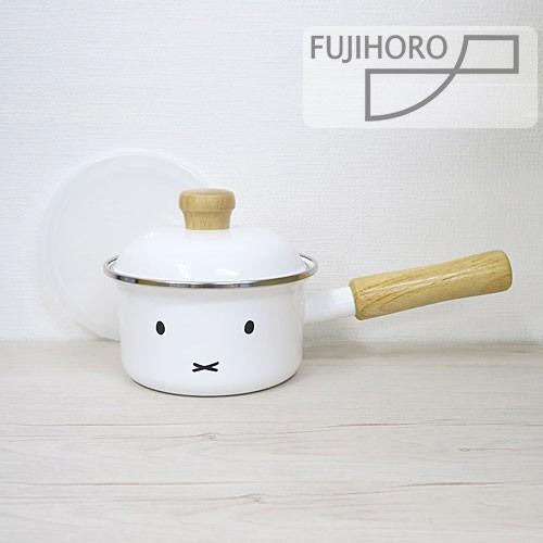 片手鍋 12cm ソースパン ミッフィーフェイス Miffy miffy ミッフィー ホーロー 琺瑯...