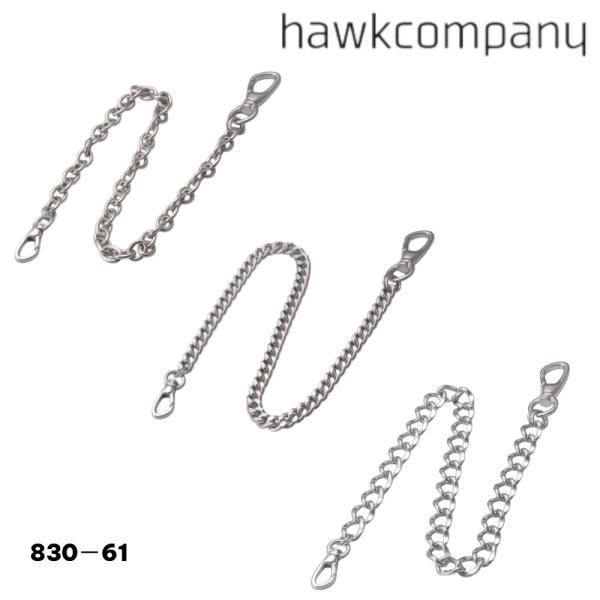 Hawk Company ホークカンパニー ウォレットチェーン シルバー 全長60cm 鉄 亜鉛合金...