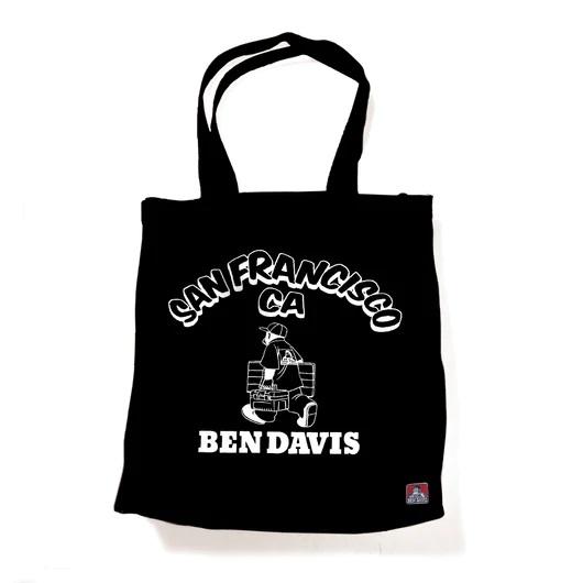 BEN DAVIS ベンデイビス ラージ トートバッグ 縦型 BOX型 綿 メンズ レディース 肩が...