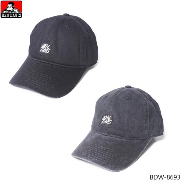 BEN DAVIS ベンデイビス ウォッシュ加工 キャンバス キャップ UVカット ロングブリム 帽...