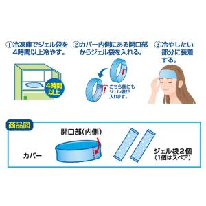 ヘッドクール ヘアバンドタイプ3 スペアジェル...の詳細画像5