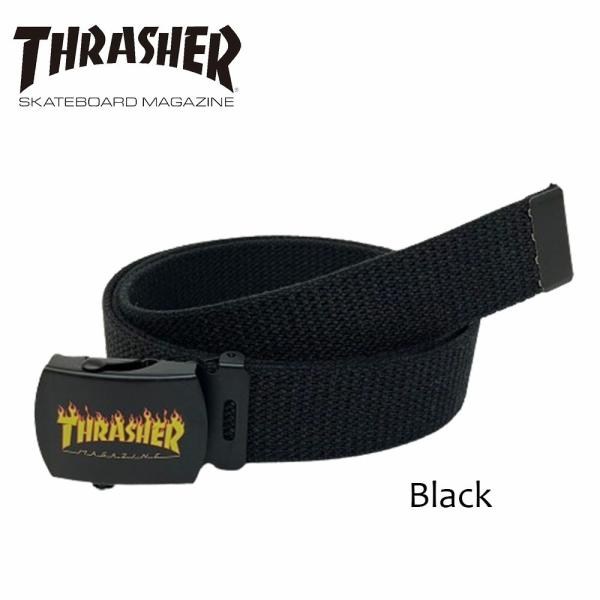 THRASHER ガチャベルト 32mm メンズ レディース 作業着ベルト 日本製 コットン レーヨ...