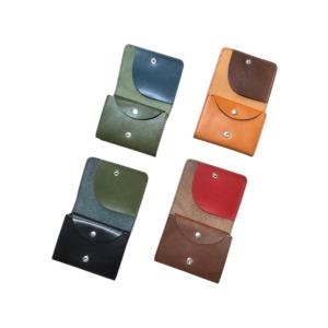 栃木レザー ミニ財布 二つ折り ミニウォレット 小型 バイカラー 日本製 本革 牛革 メンズ レディ...