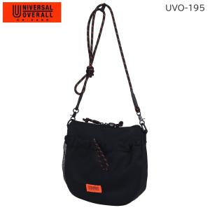 UNIVERSAL OVERALL フロントメッシュ ザイルショルダーバッグ 6L 横型 ナイロン レディース メンズ 斜めがけ 肩掛け ユニバーサルオーバーオール UVO-195｜select-en
