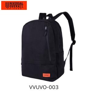 UNIVERSAL OVERALL ユニバーサルオーバーオール リュック 黒 レディース メンズ シンプル バッグ デイパック バックパック VVUVO-003B｜select-en