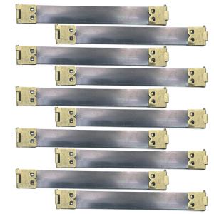 バネ口金 12cm 幅1.5cm アンティークゴールド 10本 バネ口金具