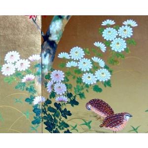 4枚金屏風/ 富永寿峰(平金押し)の詳細画像2