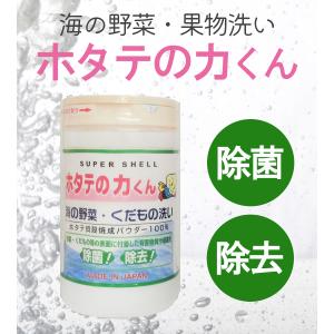 果物・野菜洗浄剤 ホタテの力くん 90g×3個...の詳細画像1