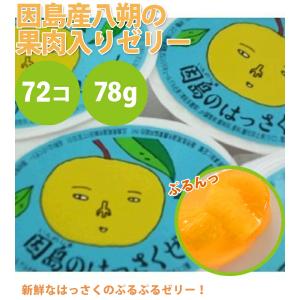 因島 はっさくゼリー 72個セット 八朔果肉入...の詳細画像1