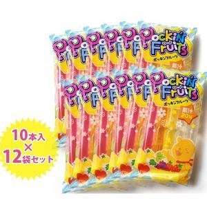 マルゴ食品 ポッキンフルーツ 10本入×12袋セット 果汁20％ジュース アイス シャーベット チューペット風ドリンク