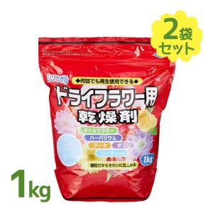 シリカゲル ドライフラワー用 乾燥剤 1kg×2個セット 細粒 ハンドメイド 材料 業務用 大容量 豊田化工｜select-mofu-y