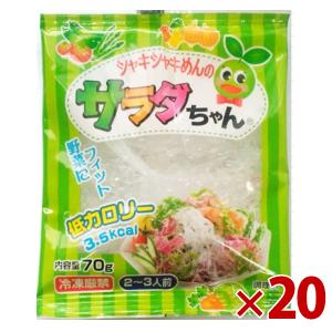 海藻クリスタル サラダちゃん 70g×20個セット 国産 低カロリー 海藻麺 食物繊維 無添加 まとめ買い