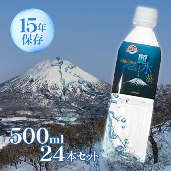 保存水 ミネラルウォーター カムイワッカ麗水 15年保存可能 500ml×24本セット ペットボトル...